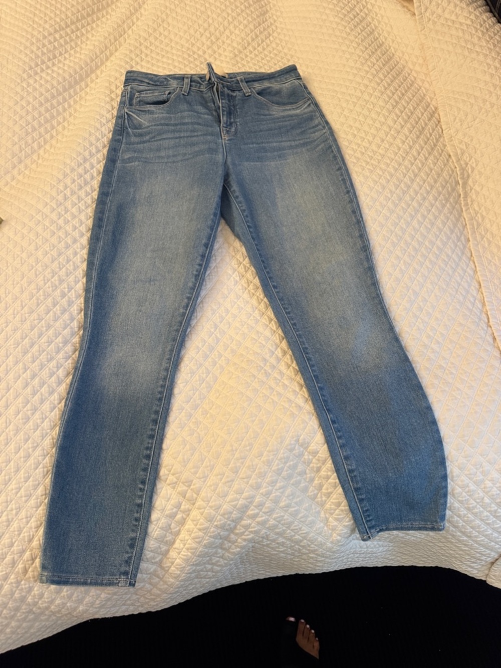 L'AGENCE Light Blue Straight-Leg Jeans